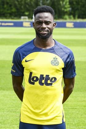Union s Ousseynou Niang poses for a portrait picture at the 2025-2026 season photoshoot of Belgian soccer team Royale Union Saint-Gilloise, Tuesday 29 July 2025 in Brussels. TOM GOYVAERTS TomxGoyvaerts  x130242735x