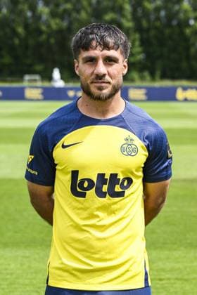 Union s Kevin Mac Allister poses for a portrait picture at the 2025-2026 season photoshoot of Belgian soccer team Royale Union Saint-Gilloise, Tuesday 29 July 2025 in Brussels. TOM GOYVAERTS TomxGoyvaerts  x130242783x