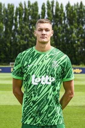 Union s goalkeeper Kjell Scherpen poses for a portrait picture at the 2025-2026 season photoshoot of Belgian soccer team Royale Union Saint-Gilloise, Tuesday 29 July 2025 in Brussels. TOM GOYVAERTS TomxGoyvaerts  x130243024x