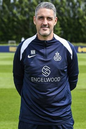 Union s goalkeepercoach Niels Hermans poses for a portrait picture at the 2025-2026 season photoshoot of Belgian soccer team Royale Union Saint-Gilloise, Tuesday 29 July 2025 in Brussels. TOM GOYVAERTS TomxGoyvaerts  x130243586x