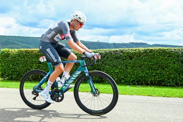 Tour de Wallonie 2025 Stage 4 SERAING, BELGIUM - JULY 29 : Wyseure Joran of Alpecin - Deceuninck in action during stage 4 of the 30th edition of Tour de Wallonie an UCI ProSeries 2.Pro cycling road race stage for Men Elite of 163.3 km with start in Welkenraedt and finish in Seraing on July 29, 2025 in Seraing, Belgium, 29 07 2025 ( Motordriver Louis Bidlot - Seraing Belgium  Copyright: xTomasxSiskx