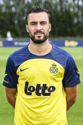 Union s Charles Vanhoutte poses for a portrait picture at the 2025-2026 season photoshoot of Belgian soccer team Royale Union Saint-Gilloise, Tuesday 29 July 2025 in Brussels. TOM GOYVAERTS TomxGoyvaerts  x130244411x