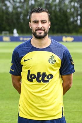 Union s Charles Vanhoutte poses for a portrait picture at the 2025-2026 season photoshoot of Belgian soccer team Royale Union Saint-Gilloise, Tuesday 29 July 2025 in Brussels. TOM GOYVAERTS TomxGoyvaerts  x130244412x