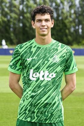 Union s goalkeeper Giorgi Kavlashvili poses for a portrait picture at the 2025-2026 season photoshoot of Belgian soccer team Royale Union Saint-Gilloise, Tuesday 29 July 2025 in Brussels. TOM GOYVAERTS TomxGoyvaerts  x130245786x