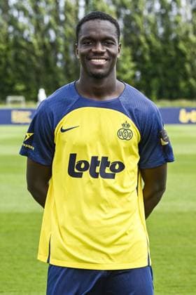 Union s Mamadou Thierno Barry poses for a portrait picture at the 2025-2026 season photoshoot of Belgian soccer team Royale Union Saint-Gilloise, Tuesday 29 July 2025 in Brussels. TOM GOYVAERTS TomxGoyvaerts  x130246280x