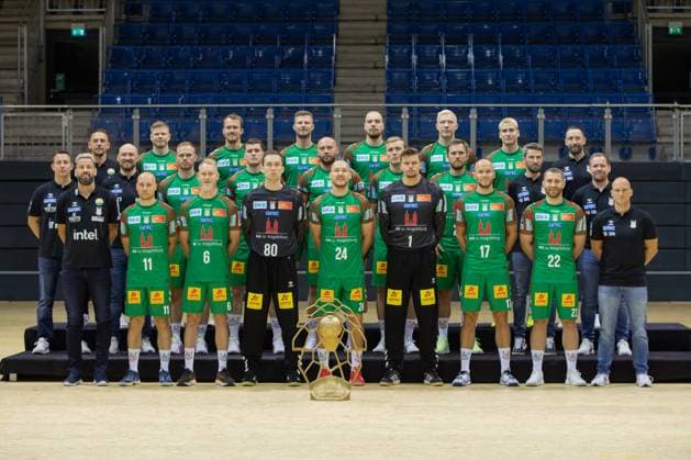 29.07.2025, xgox, Handball - Daikin HBL SC Magdeburg - Fototermin Saison 2025 26 emspor, v.l. Gruppenbild, Mannschaftsbild, Gruppenfoto, Mannschaftsfoto Magdeburg