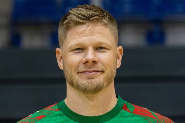 29.07.2025, xtgx, SC Magdeburg - Fototermin Saison 2025 26 v.l. Sebastian Barthold (Magdebug, 25) Portrait, Portraet, Einzelbild Magdeburg