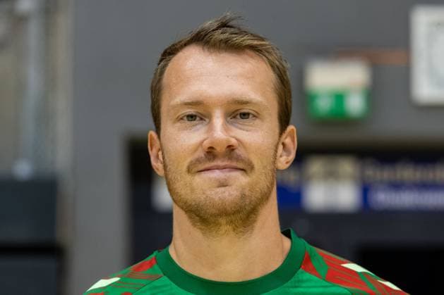29.07.2025, xtgx, SC Magdeburg - Fototermin Saison 2025 26 v.l. Felix Claar (Magdeburg, 7) Portrait, Portraet, Einzelbild Magdeburg
