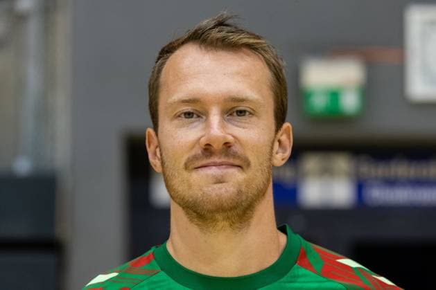 29.07.2025, xtgx, SC Magdeburg - Fototermin Saison 2025 26 v.l. Felix Claar (Magdeburg, 7) Portrait, Portraet, Einzelbild Magdeburg