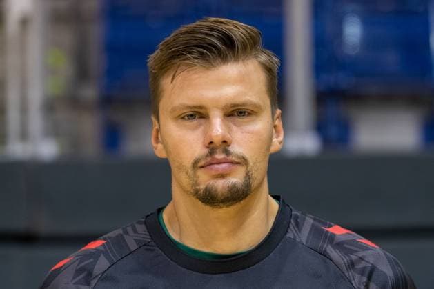 29.07.2025, xtgx, SC Magdeburg - Fototermin Saison 2025 26 v.l. Sergey Hernandez Ferrer (Magdeburg, 1) Portrait, Portraet, Einzelbild Magdeburg