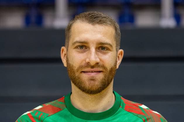 29.07.2025, xtgx, SC Magdeburg - Fototermin Saison 2025 26 v.l. Lukas Mertens (Magdeburg, 22) Portrait, Portraet, Einzelbild Magdeburg