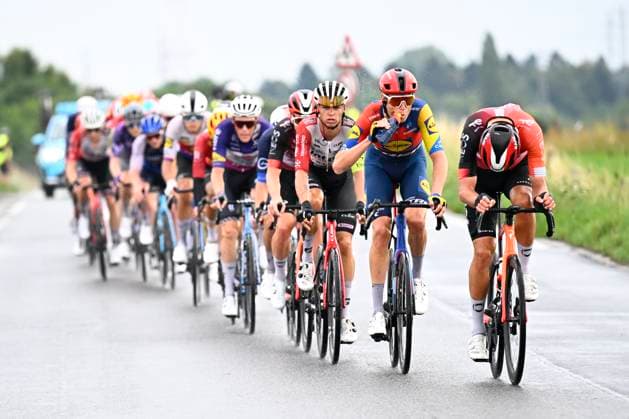 Tour de Wallonie 2025 Stage 4 SERAING, BELGIUM - JULY 29 : Rider of Lidl - Trek in action during stage 4 of the 30th edition of Tour de Wallonie an UCI ProSeries 2.Pro cycling road race stage for Men Elite of 163.3 km with start in Welkenraedt and finish in Seraing on July 29, 2025 in Seraing, Belgium, 29 07 2025 ( Motordriver Louis Bidlot - Seraing Belgium  Copyright: xTomasxSiskx
