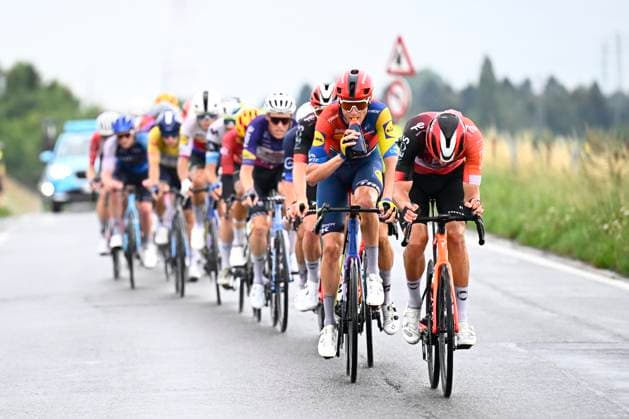 Tour de Wallonie 2025 Stage 4 SERAING, BELGIUM - JULY 29 : Rider of Lidl - Trek in action during stage 4 of the 30th edition of Tour de Wallonie an UCI ProSeries 2.Pro cycling road race stage for Men Elite of 163.3 km with start in Welkenraedt and finish in Seraing on July 29, 2025 in Seraing, Belgium, 29 07 2025 ( Motordriver Louis Bidlot - Seraing Belgium  Copyright: xTomasxSiskx