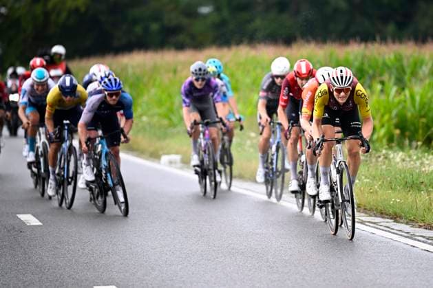 Tour de Wallonie 2025 Stage 4 SERAING, BELGIUM - JULY 29 : Rider of Cofidis in action during stage 4 of the 30th edition of Tour de Wallonie an UCI ProSeries 2.Pro cycling road race stage for Men Elite of 163.3 km with start in Welkenraedt and finish in Seraing on July 29, 2025 in Seraing, Belgium, 29 07 2025 ( Motordriver Louis Bidlot - Seraing Belgium  Copyright: xTomasxSiskx