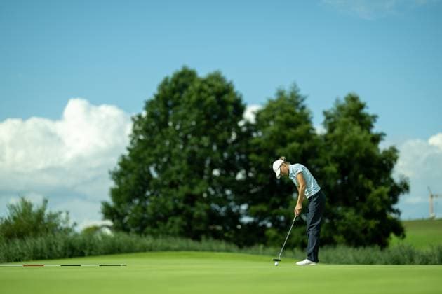 Emma Lucy Schulz-Hanßen (GC St. Leon-Rot), beim letzten Schlag, GER, 15. BWGV-INTERNATIONAL MATCHPLAY-TROPHY, Golf, Maedchen und Jungen, imt Golf, 26.-29.07.2025, GER, 15. BWGV-INTERNATIONAL MATCHPLAY-TROPHY, Golf, Maedchen und Jungen, imt Golf, 26.-29.07.2025 Wain Copyright: xEibner-Pressefotox EP_SWA