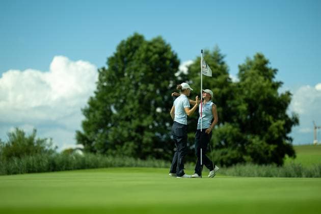 Emma Lucy Schulz-Hanßen (GC St. Leon-Rot), gewinnt und Maxima Purkart (GC St. Leon-Rot) wird zweite, GER, 15. BWGV-INTERNATIONAL MATCHPLAY-TROPHY, Golf, Maedchen und Jungen, imt Golf, 26.-29.07.2025, GER, 15. BWGV-INTERNATIONAL MATCHPLAY-TROPHY, Golf, Maedchen und Jungen, imt Golf, 26.-29.07.2025 Wain Copyright: xEibner-Pressefotox EP_SWA