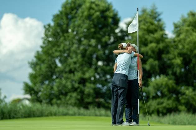 Emma Lucy Schulz-Hanßen (GC St. Leon-Rot), gewinnt und Maxima Purkart (GC St. Leon-Rot) wird zweite, GER, 15. BWGV-INTERNATIONAL MATCHPLAY-TROPHY, Golf, Maedchen und Jungen, imt Golf, 26.-29.07.2025, GER, 15. BWGV-INTERNATIONAL MATCHPLAY-TROPHY, Golf, Maedchen und Jungen, imt Golf, 26.-29.07.2025 Wain Copyright: xEibner-Pressefotox EP_SWA