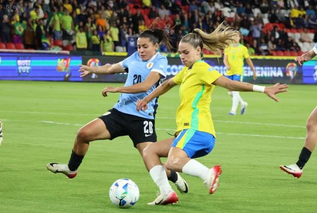 COPA AMERICA FEMENINA BRASIL VS URUGUAY 29 de julio del 2025 Encuentro entre Brasil VS Uruguay por la Copa AmÃ rica Femenina en el estadio Rodrigo Paz. QUITO PICHINCHA ECUADOR Copyright: xHENRYxLAPOx