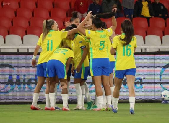 COPA AMERICA FEMENINA BRASIL VS URUGUAY 29 de julio del 2025 Encuentro entre Brasil VS Uruguay por la Copa AmÃ rica Femenina en el estadio Rodrigo Paz. QUITO PICHINCHA ECUADOR Copyright: xHENRYxLAPOx