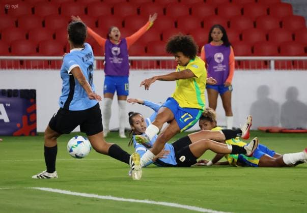 COPA AMERICA FEMENINA BRASIL VS URUGUAY 29 de julio del 2025 Encuentro entre Brasil VS Uruguay por la Copa AmÃ rica Femenina en el estadio Rodrigo Paz. QUITO PICHINCHA ECUADOR Copyright: xHENRYxLAPOx