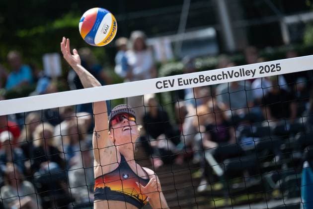 RECORD DATE NOT STATED European Championship, EM, Europameisterschaft - Beachvolleyball Düsseldorf, 30.07.2025 Hanna-Marie Schieder (GER); European Championship - Beachvolleyball Düsseldorf am 30.07.2025 Copyright: xBEAUTIFULxSPORTS PeterxWeberx