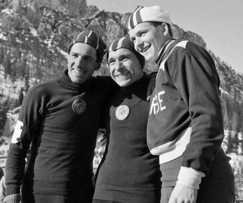 historiskebilder CORTINA, ITALIA OL i Cortina 1956. Hurtiglop pa skoyter. Alv Gjestvang (th) tok bronse pa 500 meter ett historiskebilder CORTINA, ITALIA OL i Cortina 1956. Hurtiglop pa skoyter. Alv Gjestvang th tok bronse pa 500 meter etter Grisjin i midten og Gratsjev. Her de tre sammen. Foto: NTB NTB CORTINA ITALIA EDITORIAL USE ONLY Ref:_SPOPkWsh51T53Q.jpg *** historical photos CORTINA, ITALY Olympics in Cortina 1956 Speed skating, Eisschnelllauf on skates Alv Gjestvang th took bronze in the 500 meters after Grisjin in the middle and Gratsjev Here the three together Photo NTB NTB CORTINA ITALY EDITORIAL USE ONLY  EDITORIAL USE ONLY. RESTRICTED USE FOR BETTING COMPANIES Ref:0240242418st.jpg *** historical photos CORTINA, ITALY Olympics in Cortina 1956 Speed skating on skates Alv Gjestvang th took bronze in the 500 meters after Grisjin in the middle and Gratsjev Here the three together Photo NTB NTB CORTINA ITALY EDITORIAL USE ONLY Ref SPOPkWsh51T53Q jpg historical photos CORTINA, ITALY Olympics in Cortina 1956 Speed skating on skates Alv Gjestvang th took bronze in the 500 meters after Grishin in the middle and Grachev Here the three together Photo NTB NTB CORTINA ITALY EDITORIAL USE ONLY  EDITORIAL USE ONLY RESTRICTED USE FOR BETTING COMPANIES  Copyright: xIMAGO NTBx