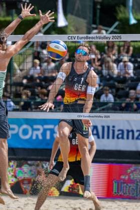 RECORD DATE NOT STATED European Championship, EM, Europameisterschaft - Beachvolleyball Düsseldorf, 30.07.2025 Jonas Sagstetter (GER); European Championship - Beachvolleyball Düsseldorf am 30.07.2025 Copyright: xBEAUTIFULxSPORTS PeterxWeberx
