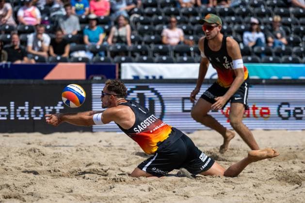 RECORD DATE NOT STATED European Championship, EM, Europameisterschaft - Beachvolleyball Düsseldorf, 30.07.2025 Jonas Sagstetter (GER); European Championship - Beachvolleyball Düsseldorf am 30.07.2025 Copyright: xBEAUTIFULxSPORTS PeterxWeberx