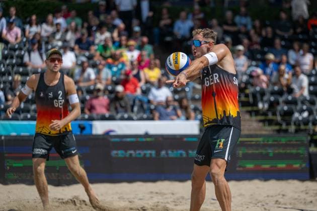 RECORD DATE NOT STATED European Championship, EM, Europameisterschaft - Beachvolleyball Düsseldorf, 30.07.2025 Jonas Sagstetter (GER); European Championship - Beachvolleyball Düsseldorf am 30.07.2025 Copyright: xBEAUTIFULxSPORTS PeterxWeberx