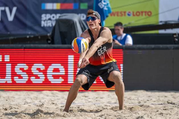 RECORD DATE NOT STATED European Championship, EM, Europameisterschaft - Beachvolleyball Düsseldorf, 30.07.2025 Max Just (GER); European Championship - Beachvolleyball Düsseldorf am 30.07.2025 Copyright: xBEAUTIFULxSPORTS PeterxWeberx