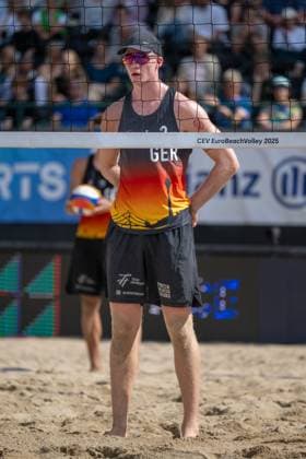 RECORD DATE NOT STATED European Championship, EM, Europameisterschaft - Beachvolleyball Düsseldorf, 30.07.2025 Philipp Huster (GER); European Championship - Beachvolleyball Düsseldorf am 30.07.2025 Copyright: xBEAUTIFULxSPORTS PeterxWeberx
