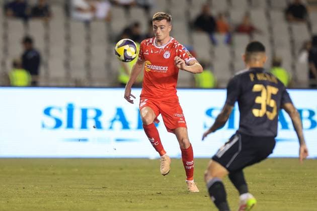 UEFA Champions League Second Qualifying Round Second Leg, Tofiq Bahramov Republican Stadium, Baku, Azerbaijan 30 7 2025 Qarabag vs Shelbourne Shelbourne™s Daniel Kelly Daniel Kelly 30 7 2025  Copyright: x INPHO AleksandarxDjorovicx AS4A2573