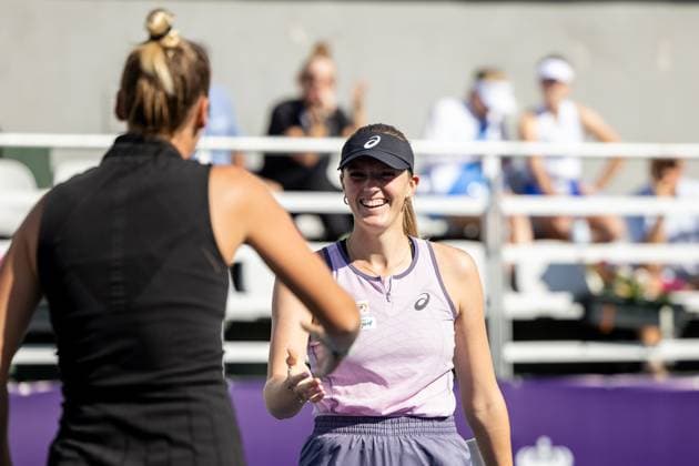 WTA, Tennis Damen 125 - T-Mobile Polish Open 2025 Isabelle Haverlag, Martyna Kubka during WTA 125 tennis tournament, T-Mobile Polish Open 2025 in Warsaw, Poland on July 30, 2025. Warsaw Poland  Copyright: xFotoxOlimpikx originalFilename:jastrzebowski-wta125tm250730_npJcW.jpg