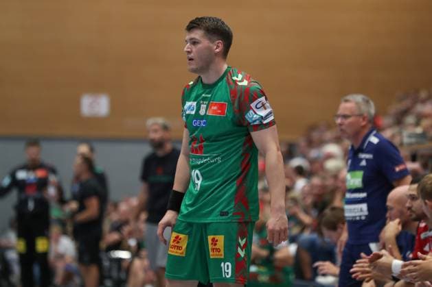 30.07.2025, xgox, Handball - Testspiel SC Magdeburg - Fredericia Handboldklub emspor, v.l. Elvar Oern Jonsson (Magdeburg, 19) Ilsenburg