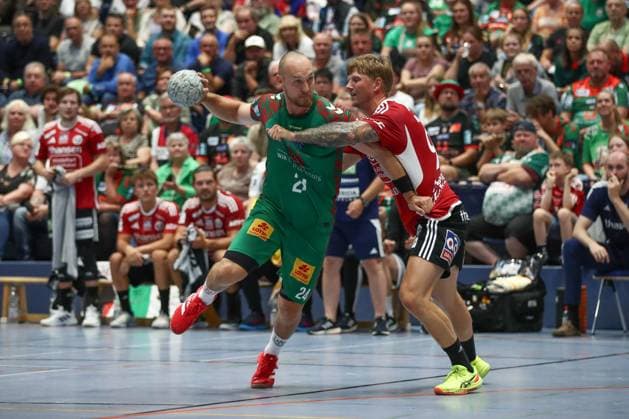 30.07.2025, xtgx, Handball, Testspiel, SC Magdeburg - Fredericia Handboldklub v.l. Christian O Sullivan (Magdeburg, 24) wirft Tor, Torschuetze, erzielt Tor, Treffer, scores the goal Ilsenburg