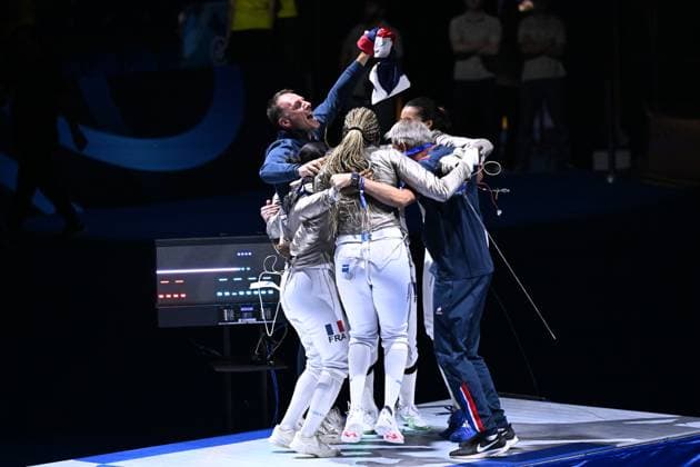 FIE 2025 Fencing World Championships FIE 2025 Fencing World Championships, Senior Team Women s Saber, , Tbilisi, Georgia, 30th July, 2025, Tbilisi Olympic palace Tbilisi Georgia Copyright: xTamunaxKulumbegashvilix KUL_9659