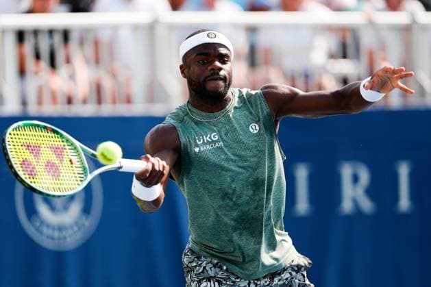 National Bank Open 2025 - Day 5 TORONTO, CANADA - JULY 30: Frances Tiafoe of the United States in action against Yosuke Watanuki of Japan on day five of the 2025 National Bank Open in Toronto, Ontario, Canada on July 30, 2025. Mert Alper Dervis Anadolu Ontario Canada. Editorial use only. Please get in touch for any other usage.  Copyright: x2025xAnadoluxMertxAlperxDervisx