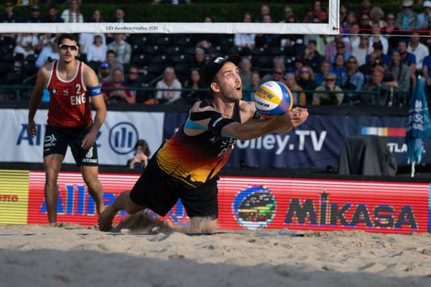 RECORD DATE NOT STATED European Championship, EM, Europameisterschaft - Beachvolleyball Düsseldorf, 30.07.2025 Clemens Wickler (GER); European Championship - Beachvolleyball Düsseldorf am 30.07.2025 Copyright: xBEAUTIFULxSPORTS PeterxWeberx