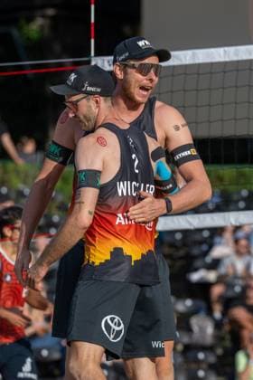 RECORD DATE NOT STATED European Championship, EM, Europameisterschaft - Beachvolleyball Düsseldorf, 30.07.2025 Nils Ehlers (GER), Clemens Wickler (GER); European Championship - Beachvolleyball Düsseldorf am 30.07.2025 Copyright: xBEAUTIFULxSPORTS PeterxWeberx