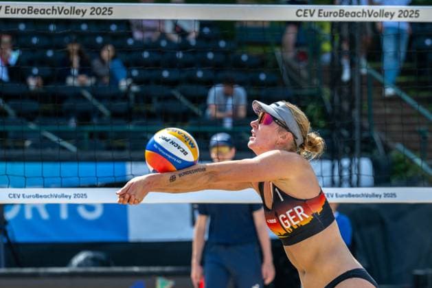 RECORD DATE NOT STATED European Championship, EM, Europameisterschaft - Beachvolleyball Düsseldorf, 30.07.2025 Hanna-Marie Schieder (GER); European Championship - Beachvolleyball Düsseldorf am 30.07.2025 Copyright: xBEAUTIFULxSPORTS PeterxWeberx