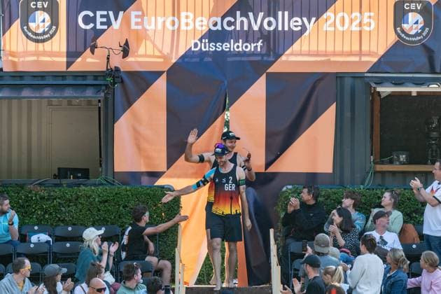 RECORD DATE NOT STATED European Championship, EM, Europameisterschaft - Beachvolleyball Düsseldorf, 30.07.2025 Clemens Wickler (GER); European Championship - Beachvolleyball Düsseldorf am 30.07.2025 Copyright: xBEAUTIFULxSPORTS PeterxWeberx