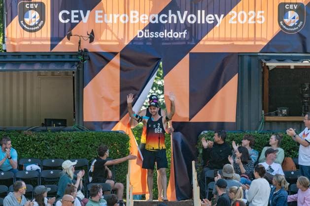 RECORD DATE NOT STATED European Championship, EM, Europameisterschaft - Beachvolleyball Düsseldorf, 30.07.2025 ; European Championship - Beachvolleyball Düsseldorf am 30.07.2025 Copyright: xBEAUTIFULxSPORTS PeterxWeberx