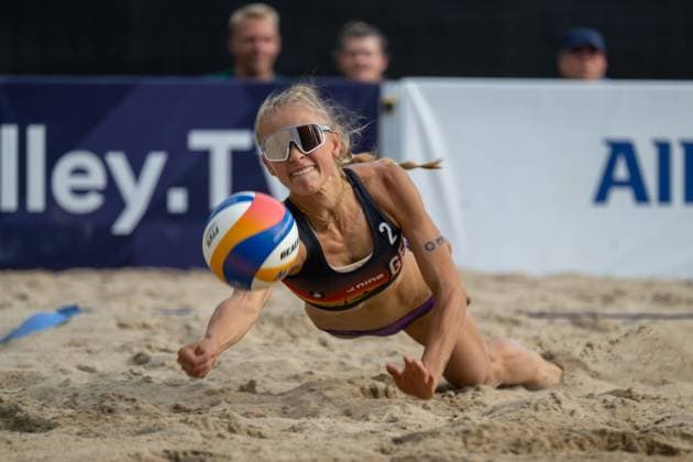 RECORD DATE NOT STATED European Championship, EM, Europameisterschaft - Beachvolleyball Düsseldorf, 30.07.2025 Paula Schürholz (GER); European Championship - Beachvolleyball Düsseldorf am 30.07.2025 Copyright: xBEAUTIFULxSPORTS PeterxWeberx