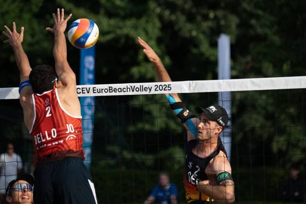 RECORD DATE NOT STATED European Championship, EM, Europameisterschaft - Beachvolleyball Düsseldorf, 30.07.2025 Clemens Wickler (GER); European Championship - Beachvolleyball Düsseldorf am 30.07.2025 Copyright: xBEAUTIFULxSPORTS PeterxWeberx