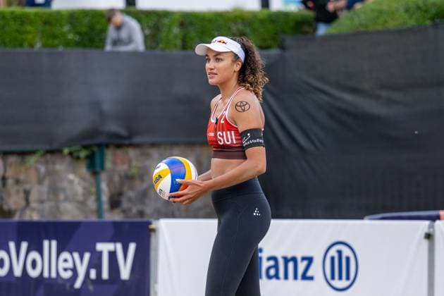RECORD DATE NOT STATED European Championship, EM, Europameisterschaft - Beachvolleyball Düsseldorf, 30.07.2025 Zoe Verge-Depre ( SUI ); European Championship - Beachvolleyball Düsseldorf am 30.07.2025 Copyright: xBEAUTIFULxSPORTS PeterxWeberx