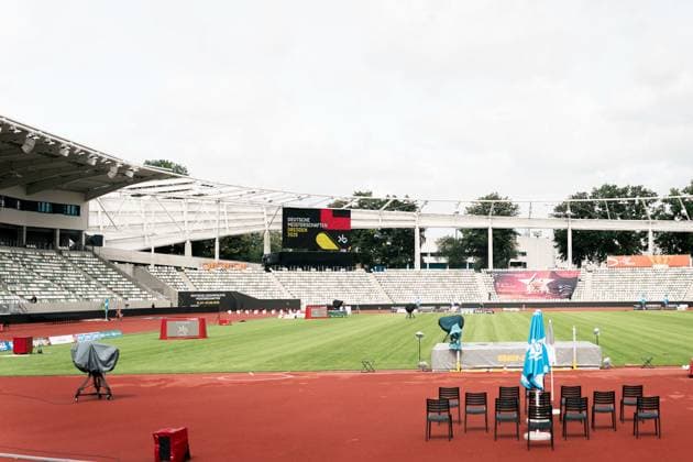 Stadion, GER, Leichtathletik, Athletics, Deutsche Meisterschaft, Die Finals, 31.07.2025, GER, Leichtathletik, Athletics, Deutsche Meisterschaft, Die Finals, 31.07.2025 Dresden *** Stadion, GER, Leichtathletik, Athletics, German Championship, The Finals, 31 07 2025, GER, Leichtathletik, Athletics, German Championship, The Finals, 31 07 2025 Dresden Copyright: xStefanxMayerx EP_SMR