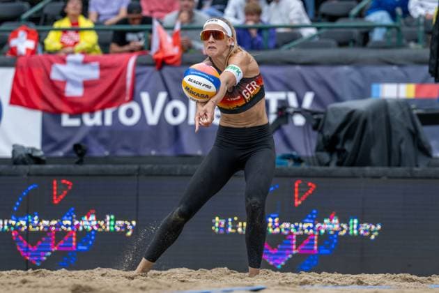 RECORD DATE NOT STATED European Championship, EM, Europameisterschaft - Beachvolleyball Düsseldorf, 31.07.2025 Sandra Ittlinger (GER); European Championship - Beachvolleyball Düsseldorf am 31.07.2025 Copyright: xBEAUTIFULxSPORTS PeterxWeberx