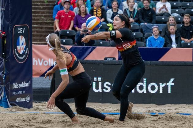 RECORD DATE NOT STATED European Championship, EM, Europameisterschaft - Beachvolleyball Düsseldorf, 31.07.2025 Anna Grüne (GER); European Championship - Beachvolleyball Düsseldorf am 31.07.2025 Copyright: xBEAUTIFULxSPORTS PeterxWeberx