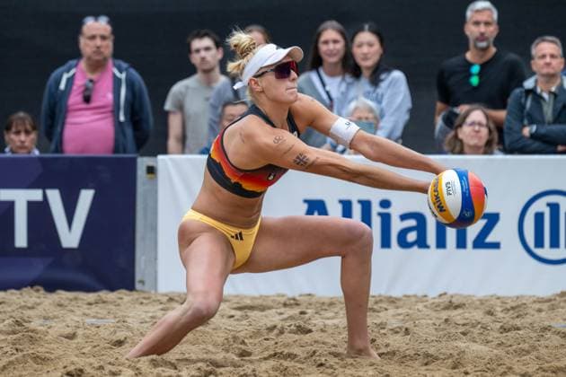 RECORD DATE NOT STATED European Championship, EM, Europameisterschaft - Beachvolleyball Düsseldorf, 31.07.2025 Linda Bock (GER); European Championship - Beachvolleyball Düsseldorf am 31.07.2025 Copyright: xBEAUTIFULxSPORTS PeterxWeberx