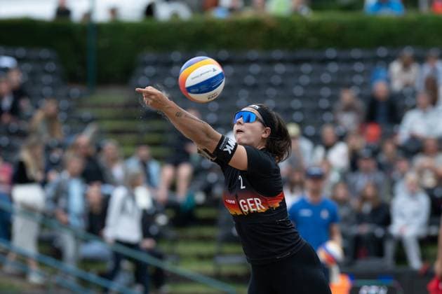 RECORD DATE NOT STATED European Championship, EM, Europameisterschaft - Beachvolleyball Düsseldorf, 31.07.2025 Anna Grüne (GER); European Championship - Beachvolleyball Düsseldorf am 31.07.2025 Copyright: xBEAUTIFULxSPORTS PeterxWeberx